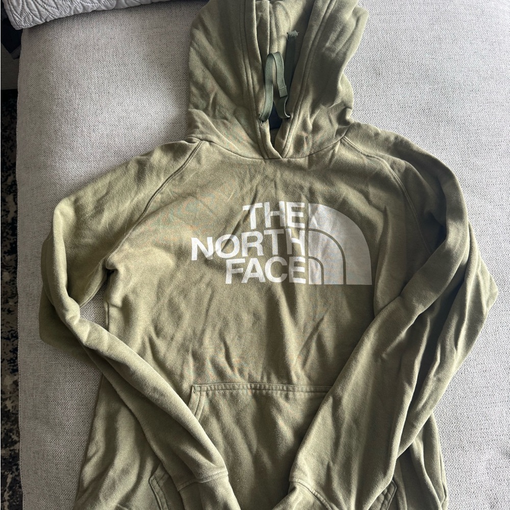 The North Face Olive Green Logo Hoodie